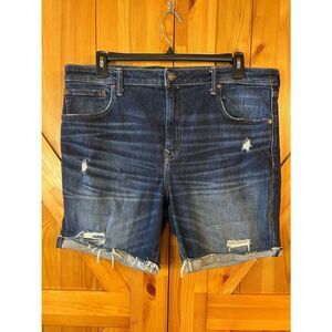 American Eagle Mens Cut Off Distressed Jean Shorts Athletic Fit Size 38 (5314)